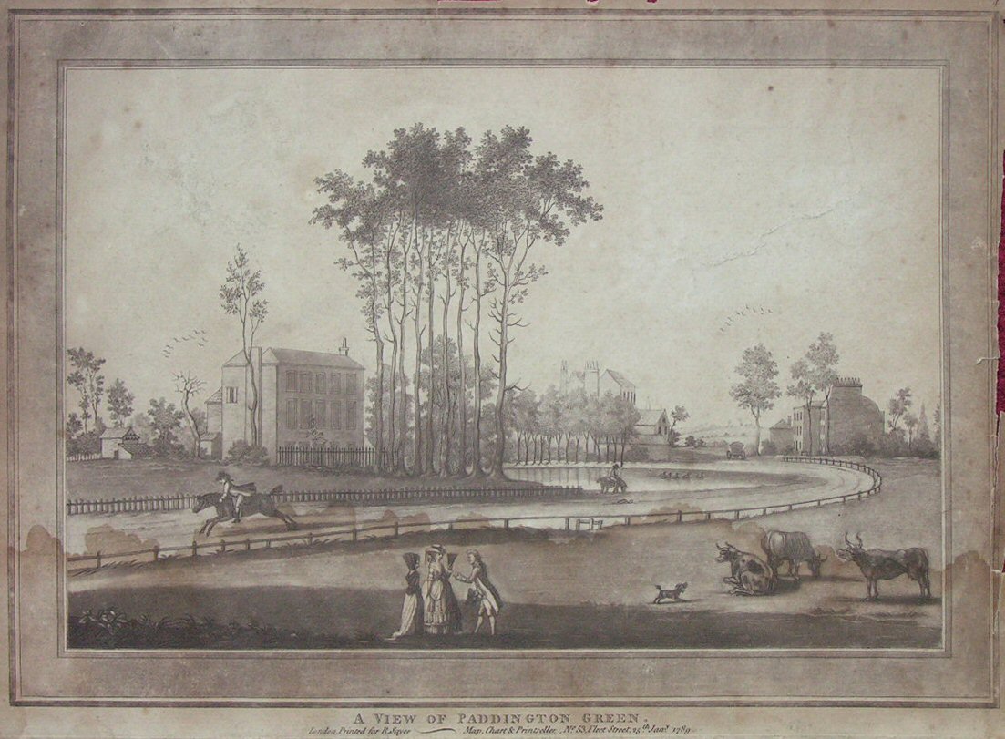 Mezzotint - A View of Paddington Green